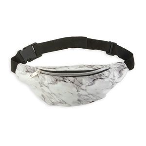 NWOT Faux Patent Leather Marble Fanny Pack